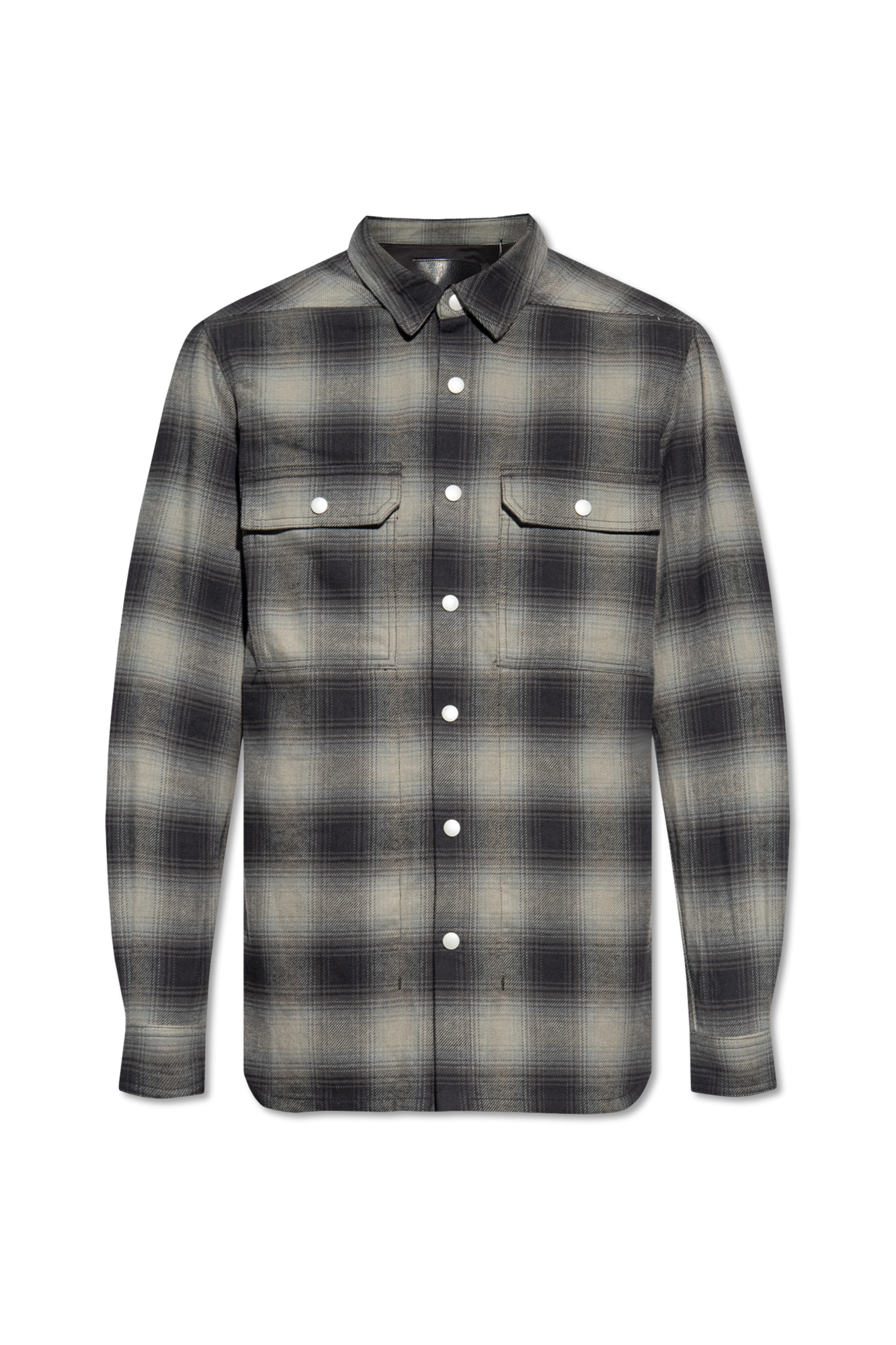 Rick Owens DRKSHDW 'Outershirt' checked shirt | Men's Clothing